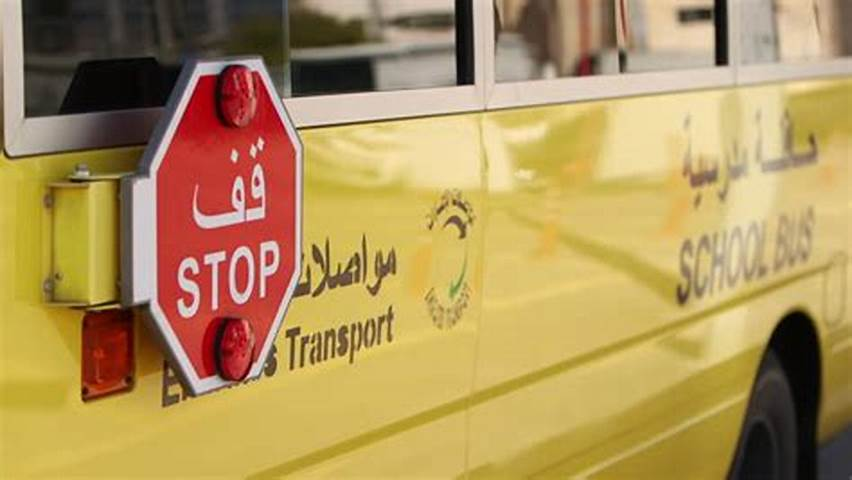school zone sign in the UAE, emphasizing the importance of road safety near schools."