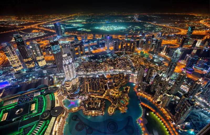 Dubai at night