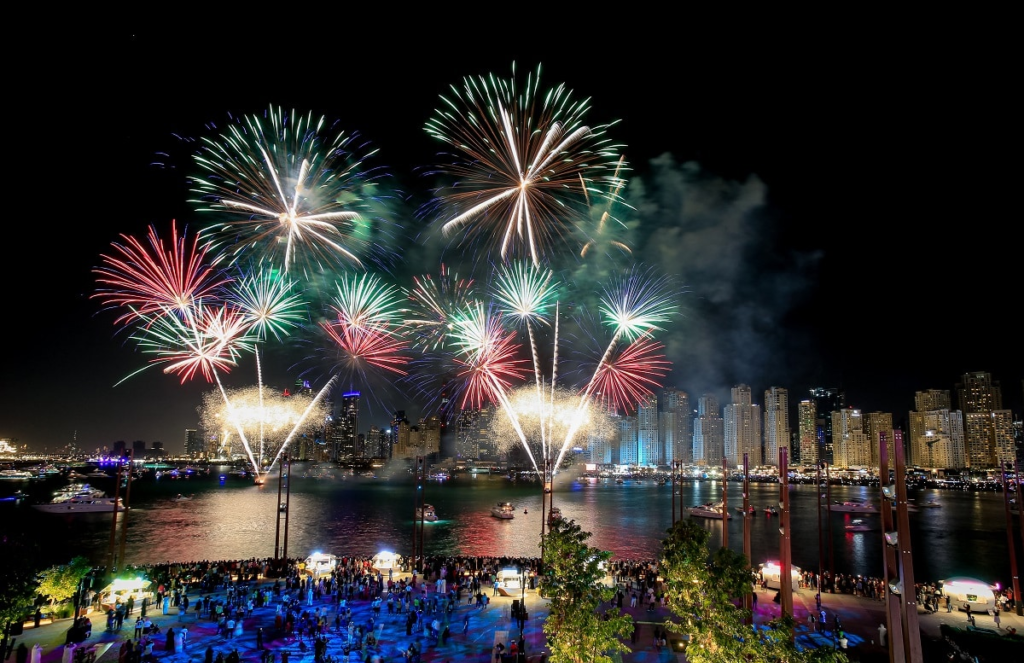 Eid Al Etihad fireworks UAE