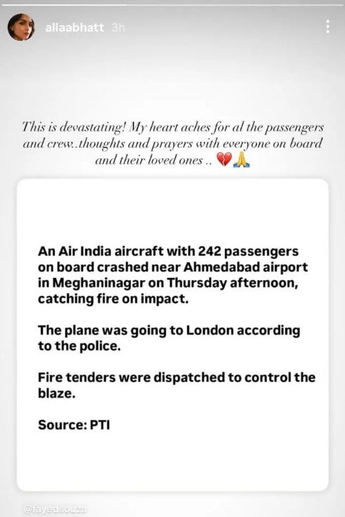 Ahmedabad plane crash.