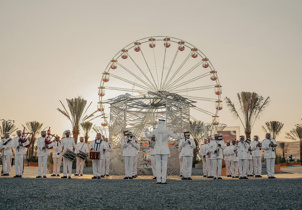 Liwa International Festival 2025 at Tal Moreeb featuring fireworks, desert camping, and motorsport races in Abu Dhabi