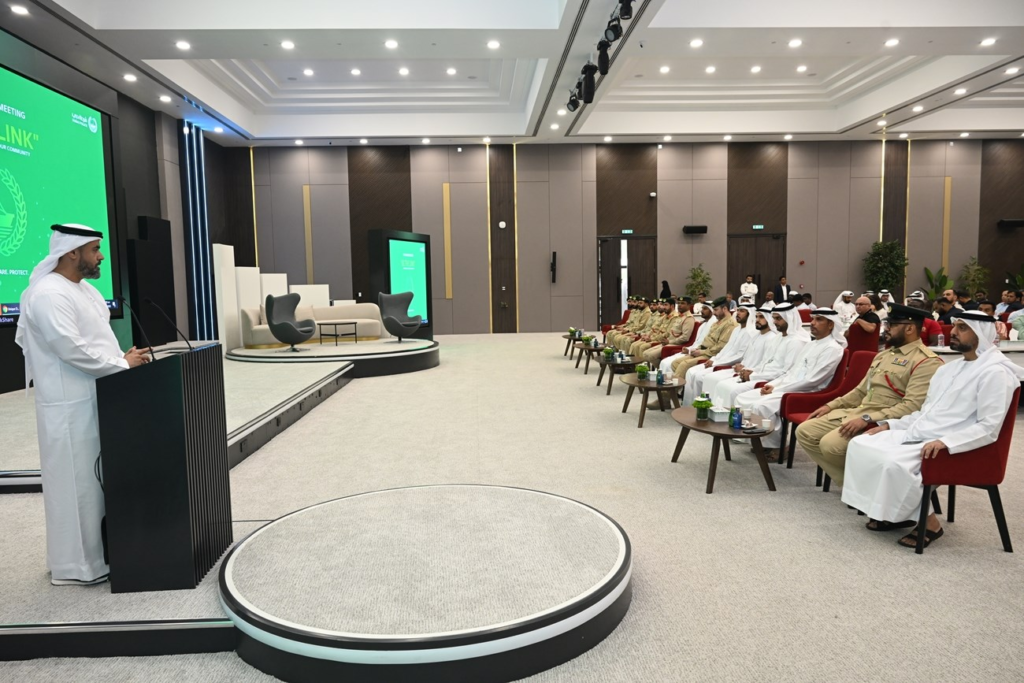Residents attending the Customer Voice Dubai Police community discussion at Jebel Ali Police Station.
