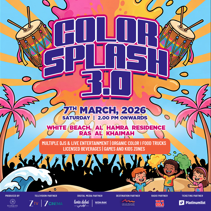 Holi in Dubai Color Splash