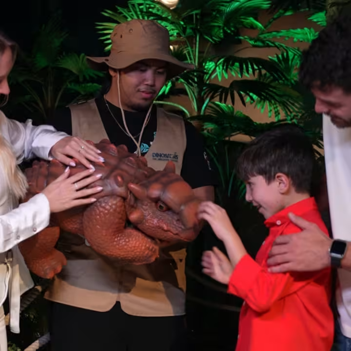 VR experience brings dinosaurs