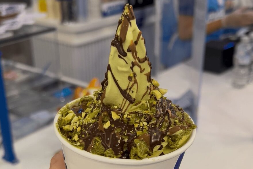 Pistachio Soft Serve