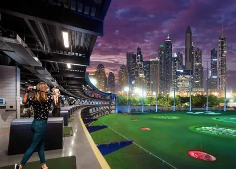 friends at Topgolf Dubai