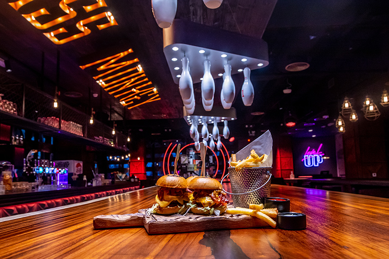 Bowl, play and eat at Brass Monkey