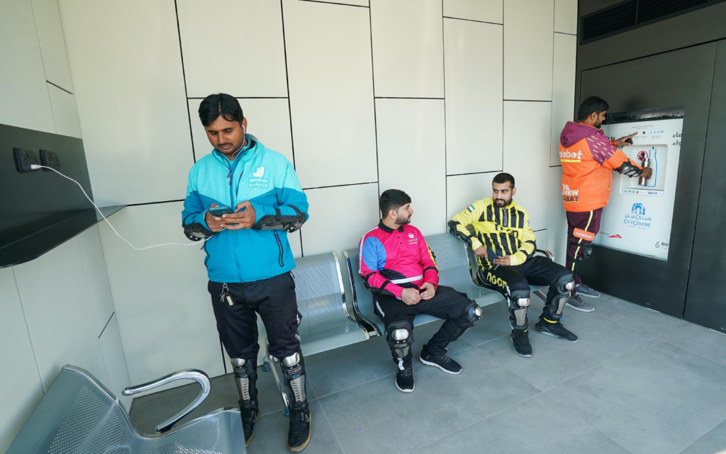 support delivery riders during the UAE summer