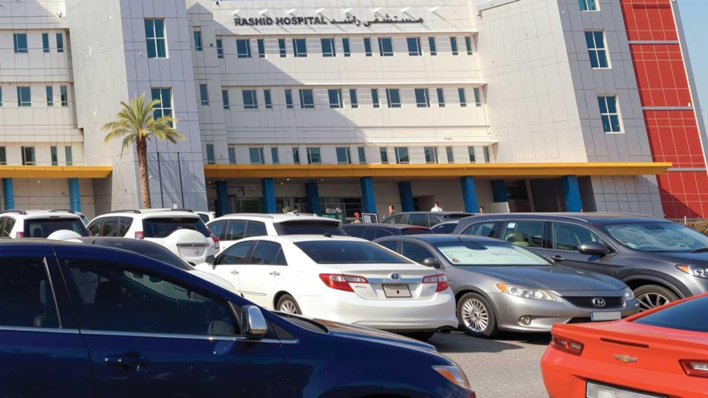 Rashid Hospital parking system work